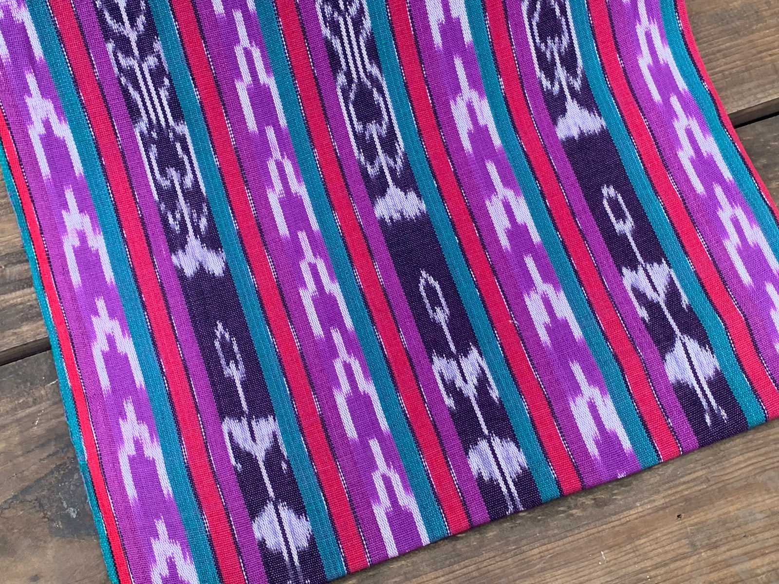 Petal Stripe Ikat - Handwoven Cotton Fabric | Lightweight (Sold by the Yard)