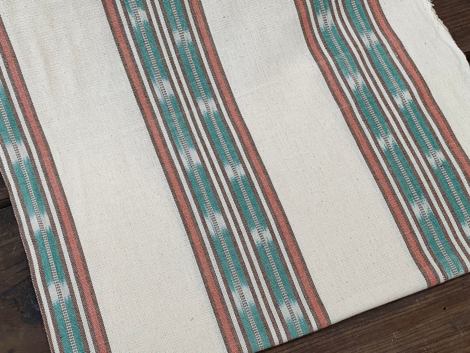 Mint Veil Ikat - Handwoven Cotton Fabric | Lightweight (Sold by the Yard)