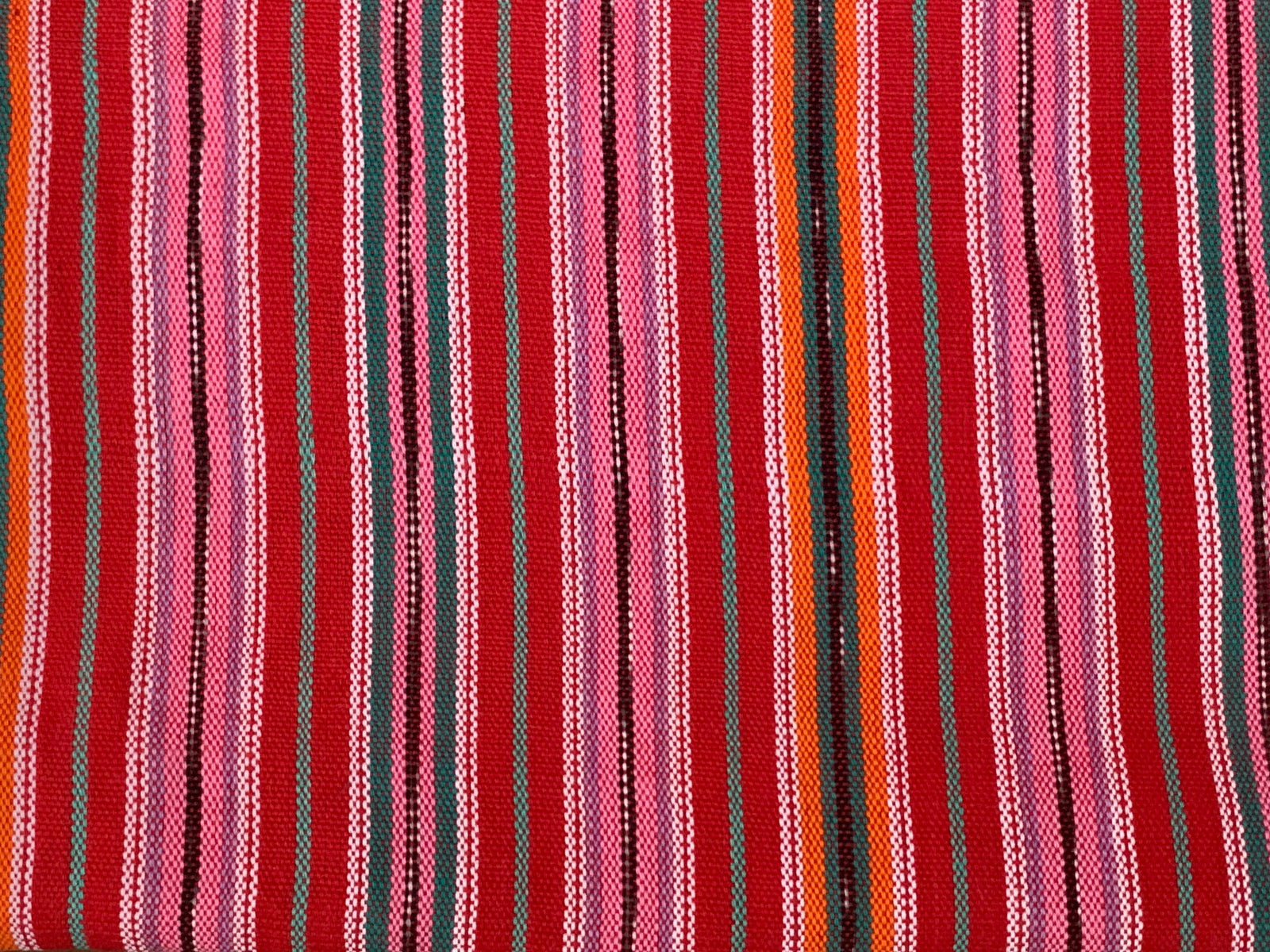 Berry Citrus Ikat - Handwoven Cotton Fabric | Lightweight (Sold by the Yard)