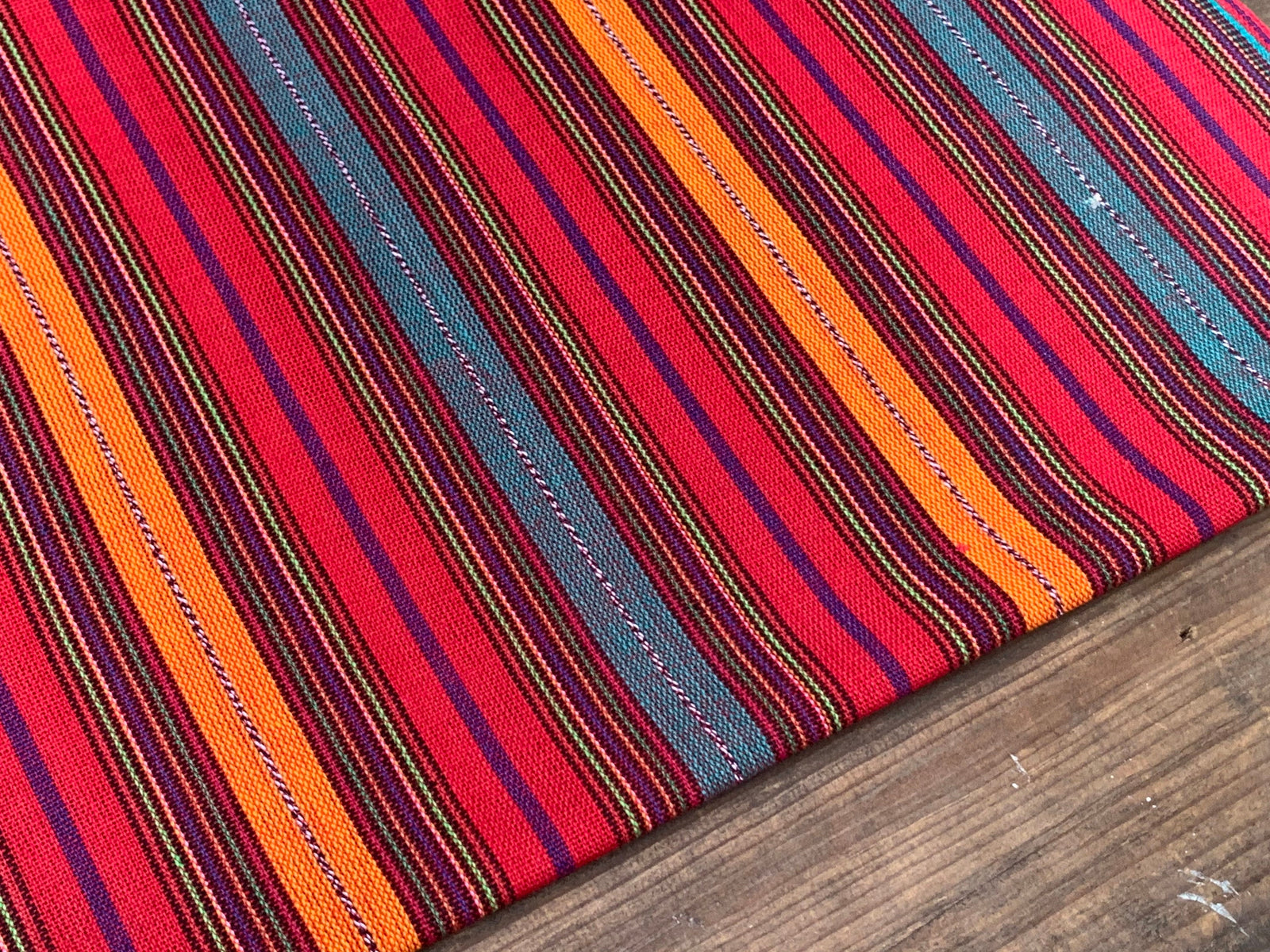 Fiesta Prism Stripe - Handwoven Cotton Fabric | Lightweight (Sold by the Yard)