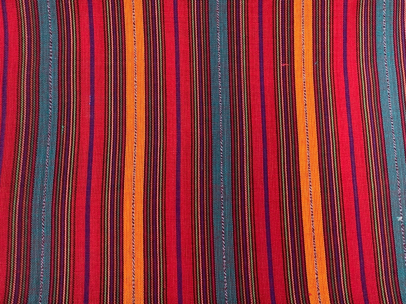 Fiesta Prism Stripe - Handwoven Cotton Fabric | Lightweight (Sold by the Yard)