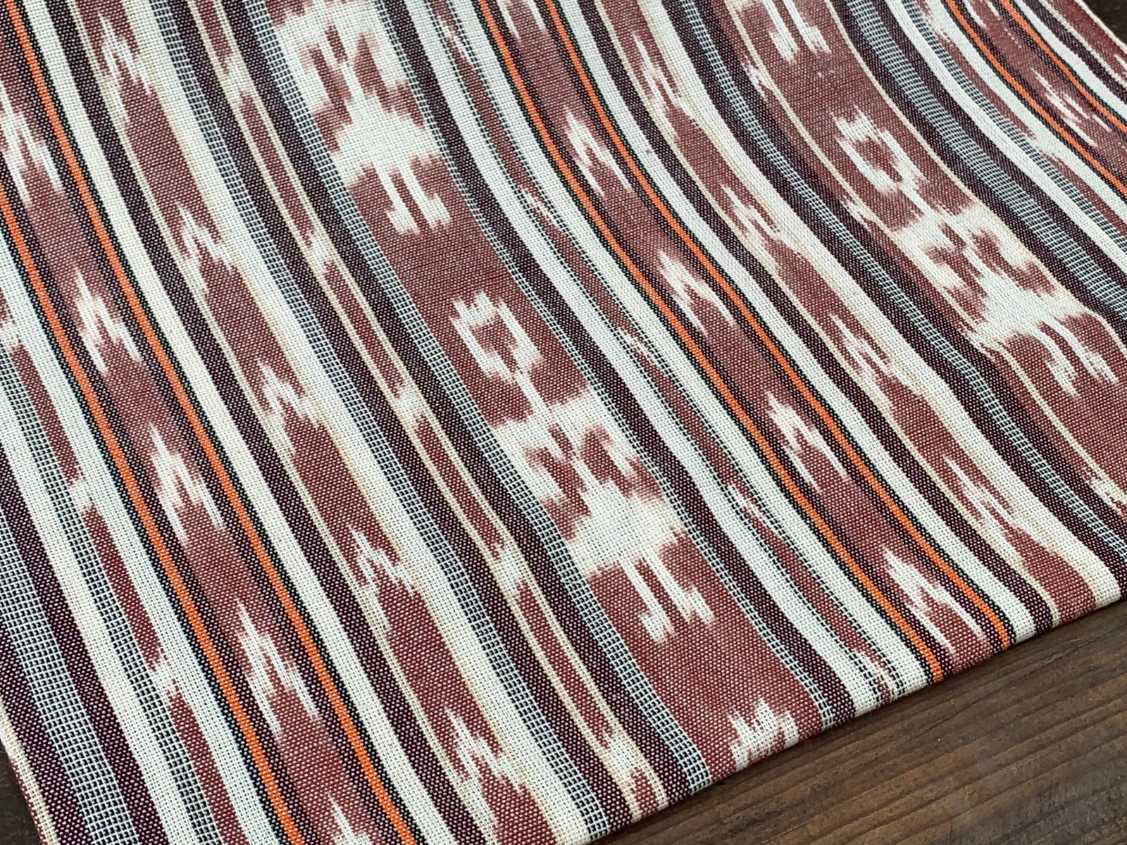 Cinnamon Lace Ikat - Handwoven Cotton Fabric | Lightweight (Sold by the Yard)