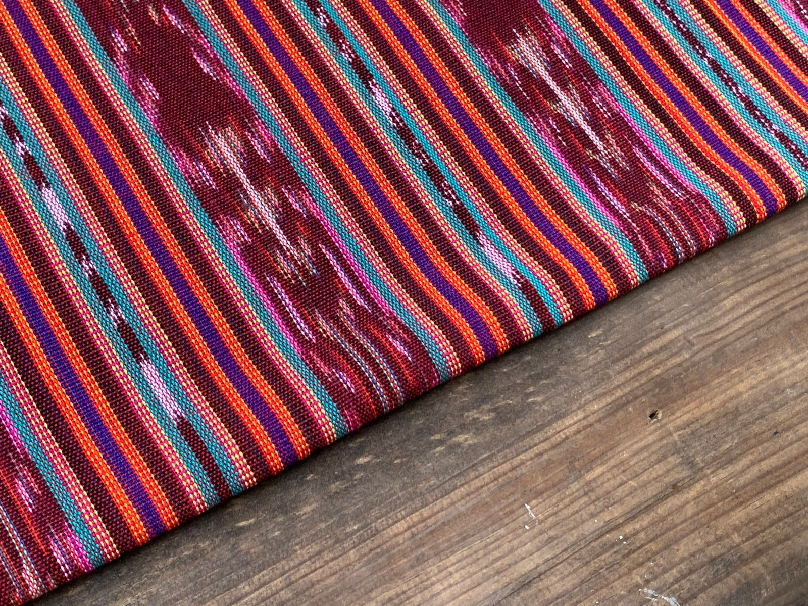 Royal Ember Ikat - Handwoven Cotton Fabric | Lightweight (Sold by the Yard)