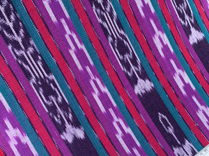 Petal Stripe Ikat - Handwoven Cotton Fabric | Lightweight (Sold by the Yard)