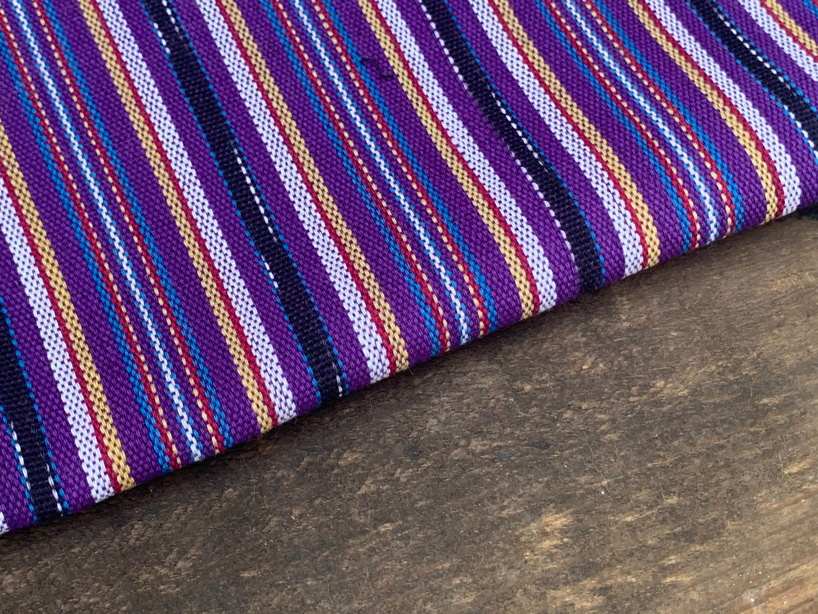 Lilac Whisper Stripes - Handwoven Cotton Fabric | Lightweight (Sold by the Yard)