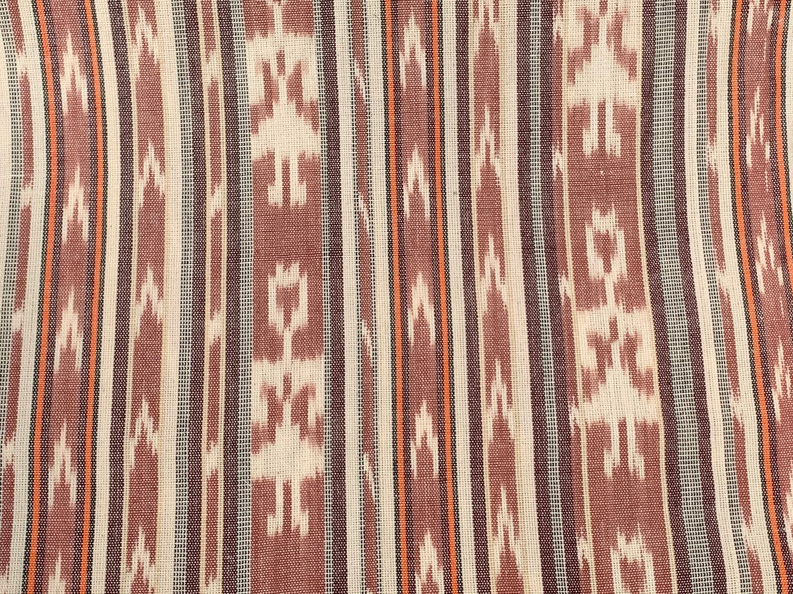Cinnamon Lace Ikat - Handwoven Cotton Fabric | Lightweight (Sold by the Yard)