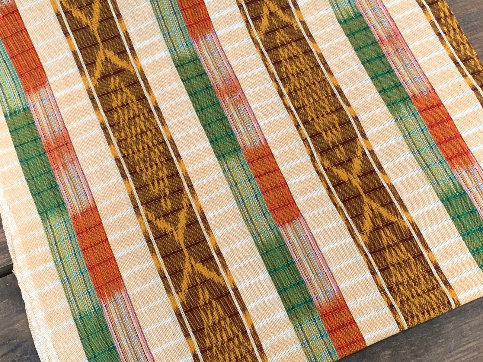 Cider Loom Ikat - Handwoven Cotton Fabric | Lightweight (Sold by the Yard)