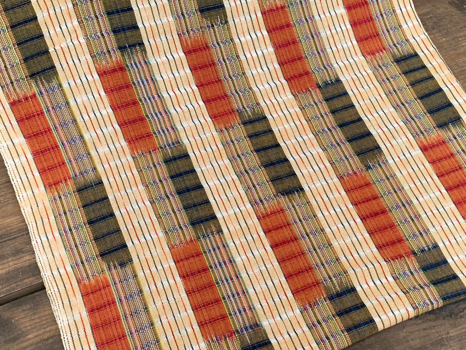 Harvest Weave Ikat - Handwoven Cotton Fabric | Lightweight (Sold by the Yard)