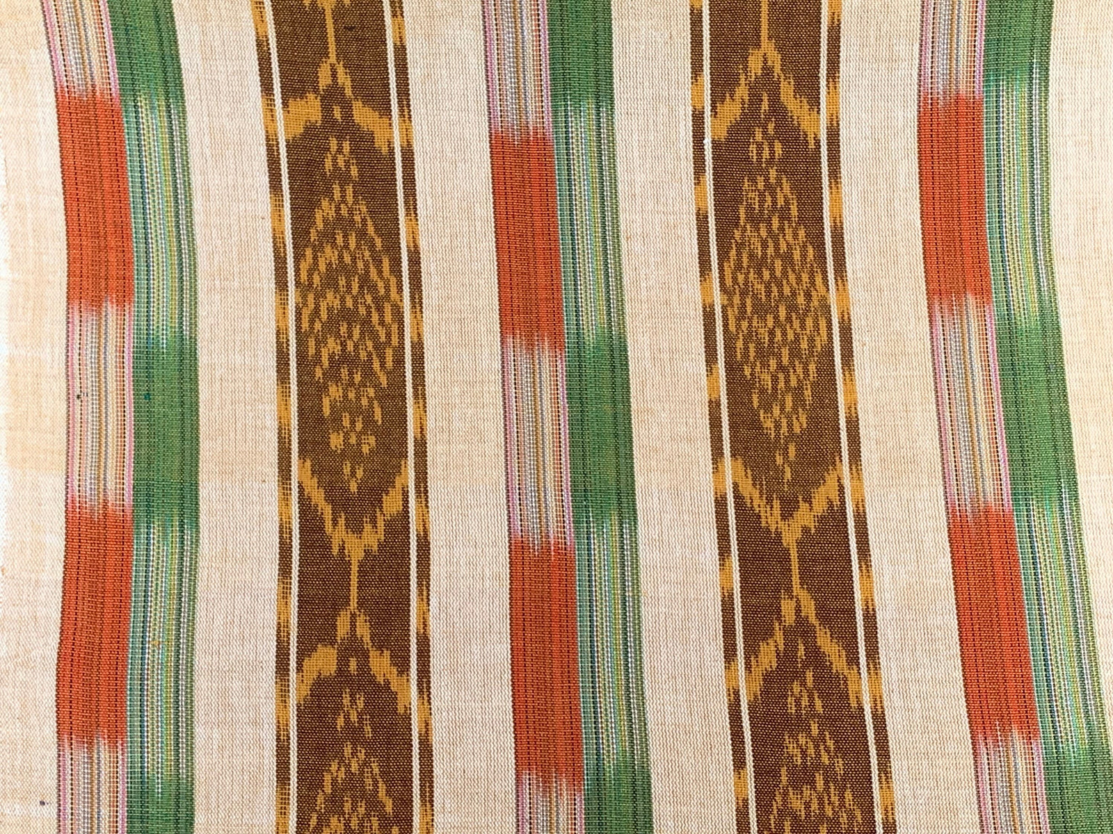 Cacao Drift Ikat - Handwoven Cotton Fabric | Lightweight (Sold by the Yard)