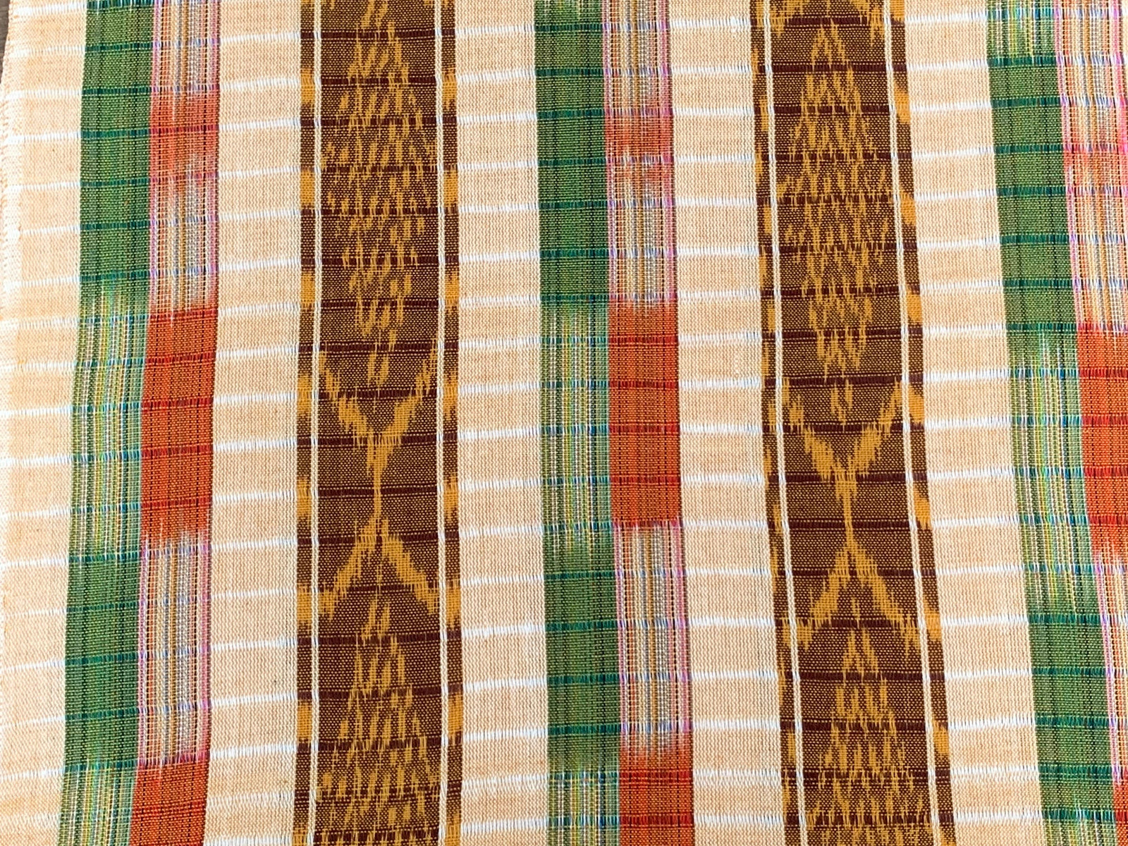 Cider Loom Ikat - Handwoven Cotton Fabric | Lightweight (Sold by the Yard)