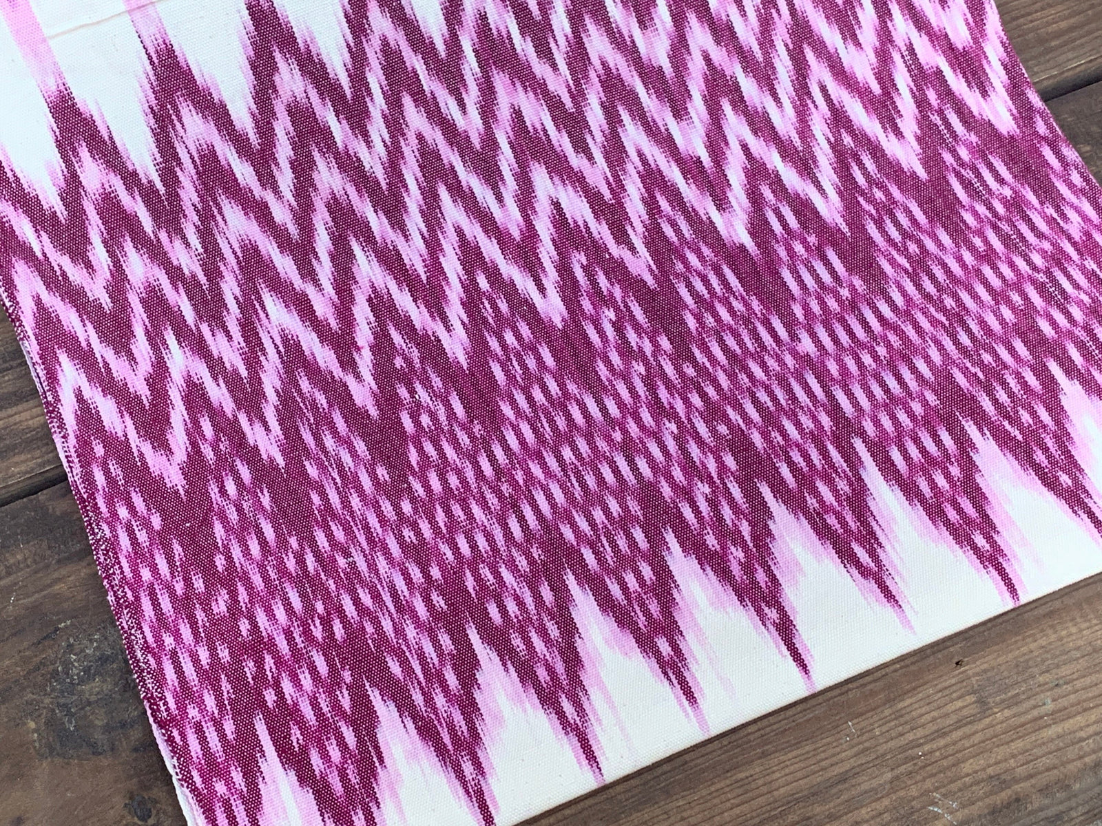 Plum Shadow Ikat - Handwoven Cotton Fabric | Lightweight (Sold by the Yard)