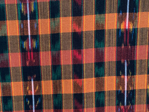 Orchard Plaid Ikat - Handwoven Cotton Fabric | Lightweight (Sold by the Yard)