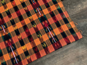 Orchard Plaid Ikat - Handwoven Cotton Fabric | Lightweight (Sold by the Yard)