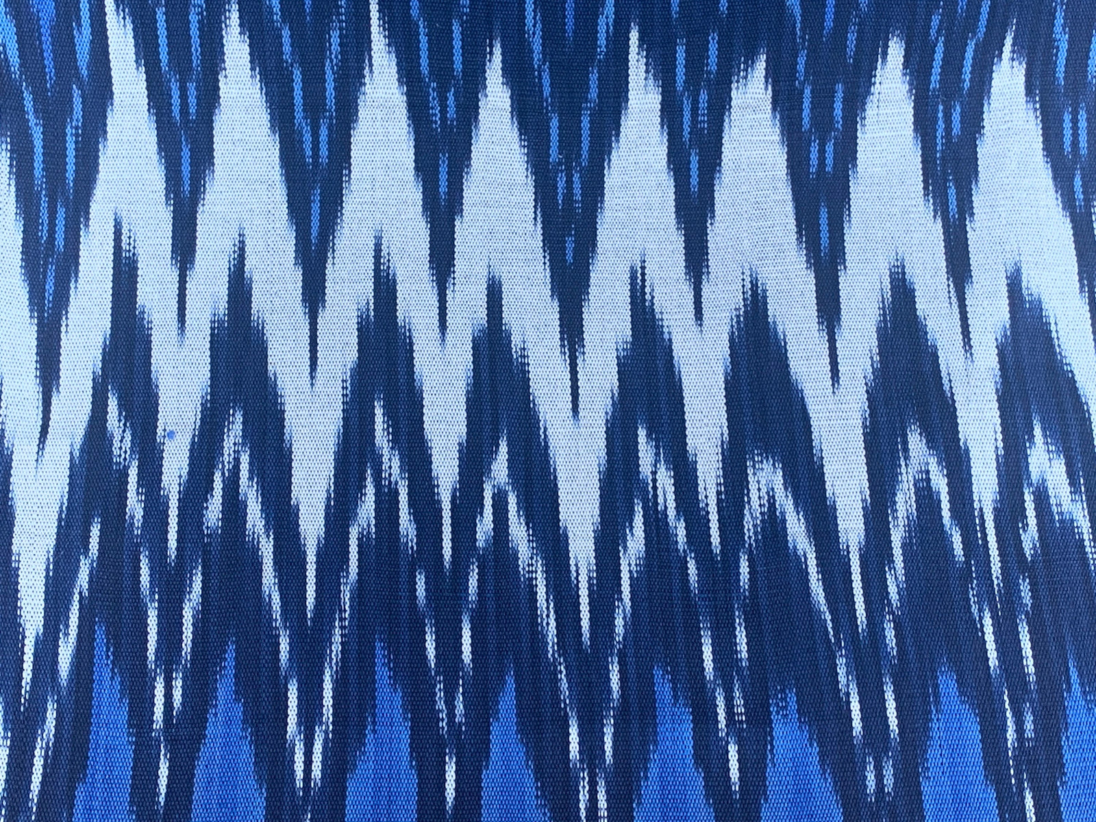 Highland Blue Ikat - Handwoven Cotton Fabric | Lightweight (Sold by the Yard)