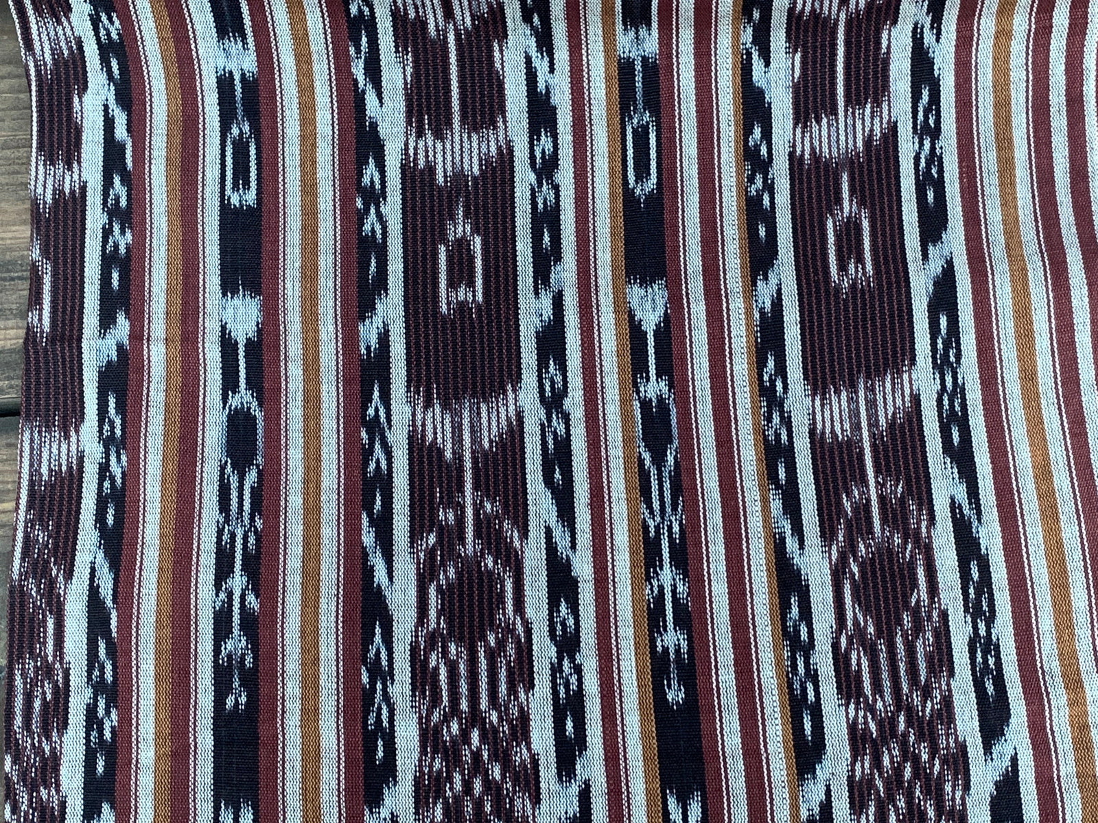 Mocha Loom Ikat - Handwoven Cotton Fabric | Lightweight (Sold by the Yard)
