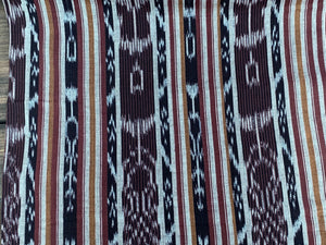 Mocha Loom Ikat - Handwoven Cotton Fabric | Lightweight (Sold by the Yard)