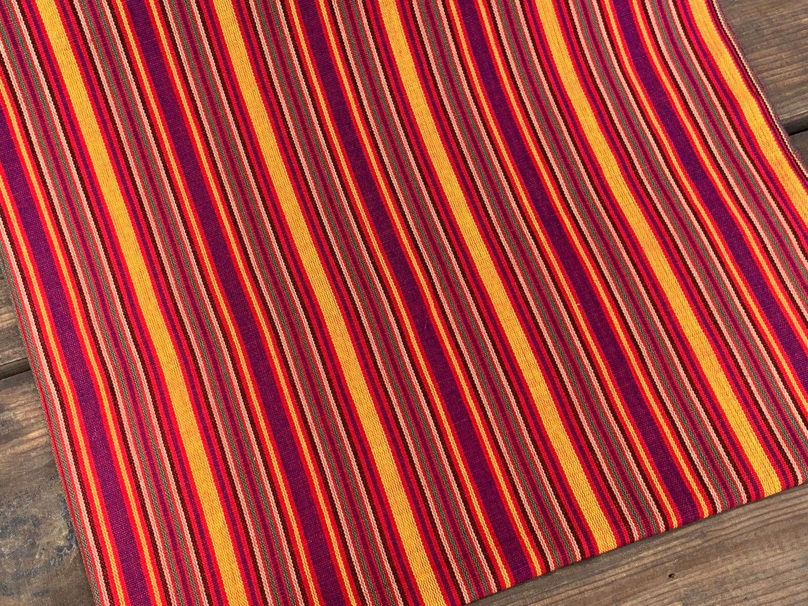 Sunbeam Stripe Ikat - Handwoven Cotton Fabric | Lightweight (Sold by the Yard)