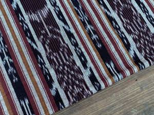 Mocha Loom Ikat - Handwoven Cotton Fabric | Lightweight (Sold by the Yard)