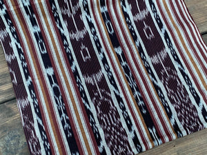 Mocha Loom Ikat - Handwoven Cotton Fabric | Lightweight (Sold by the Yard)
