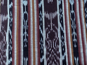 Mocha Loom Ikat - Handwoven Cotton Fabric | Lightweight (Sold by the Yard)