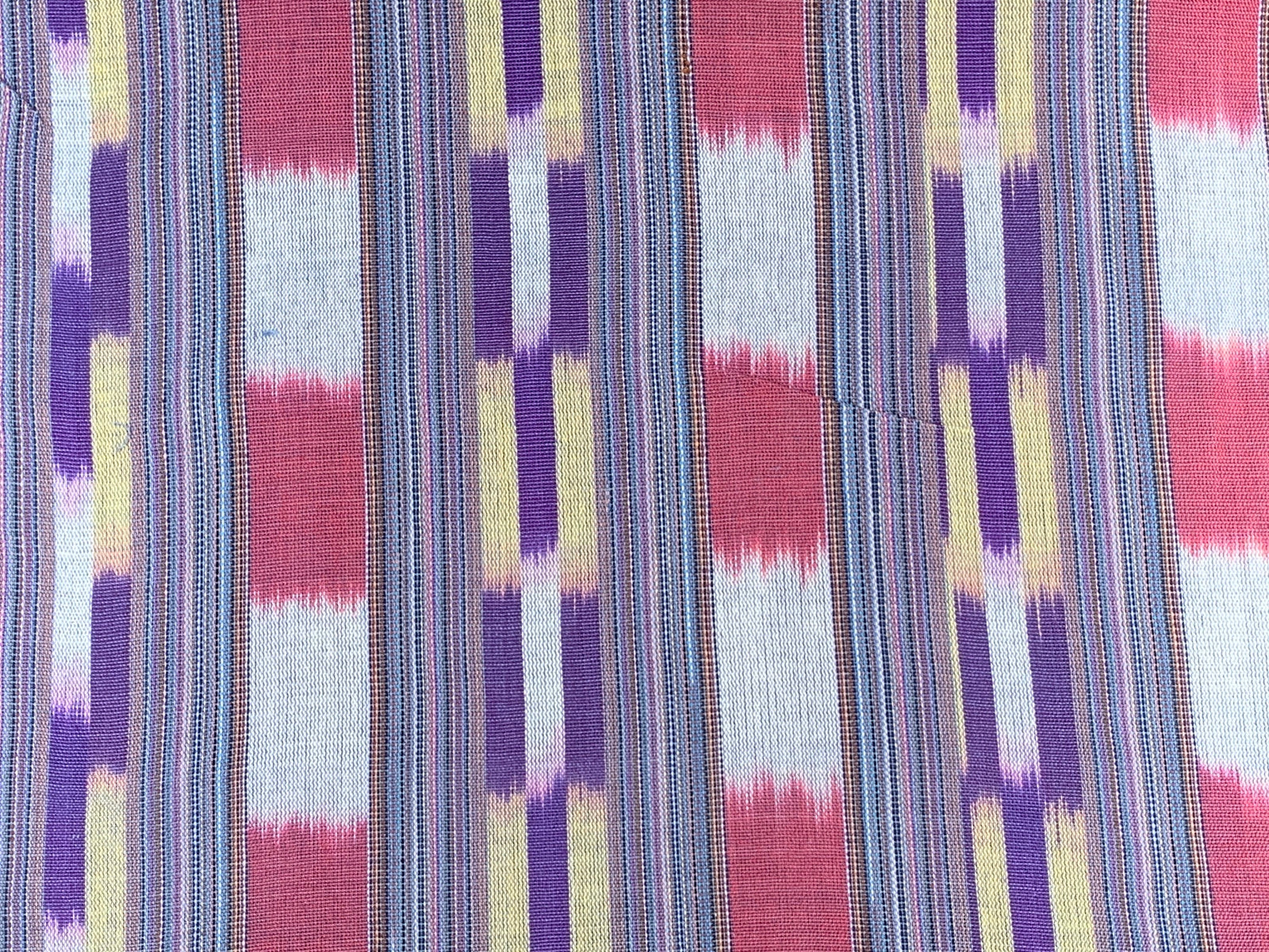 Orchid Prism Ikat - Handwoven Cotton Fabric | Lightweight (Sold by the Yard)