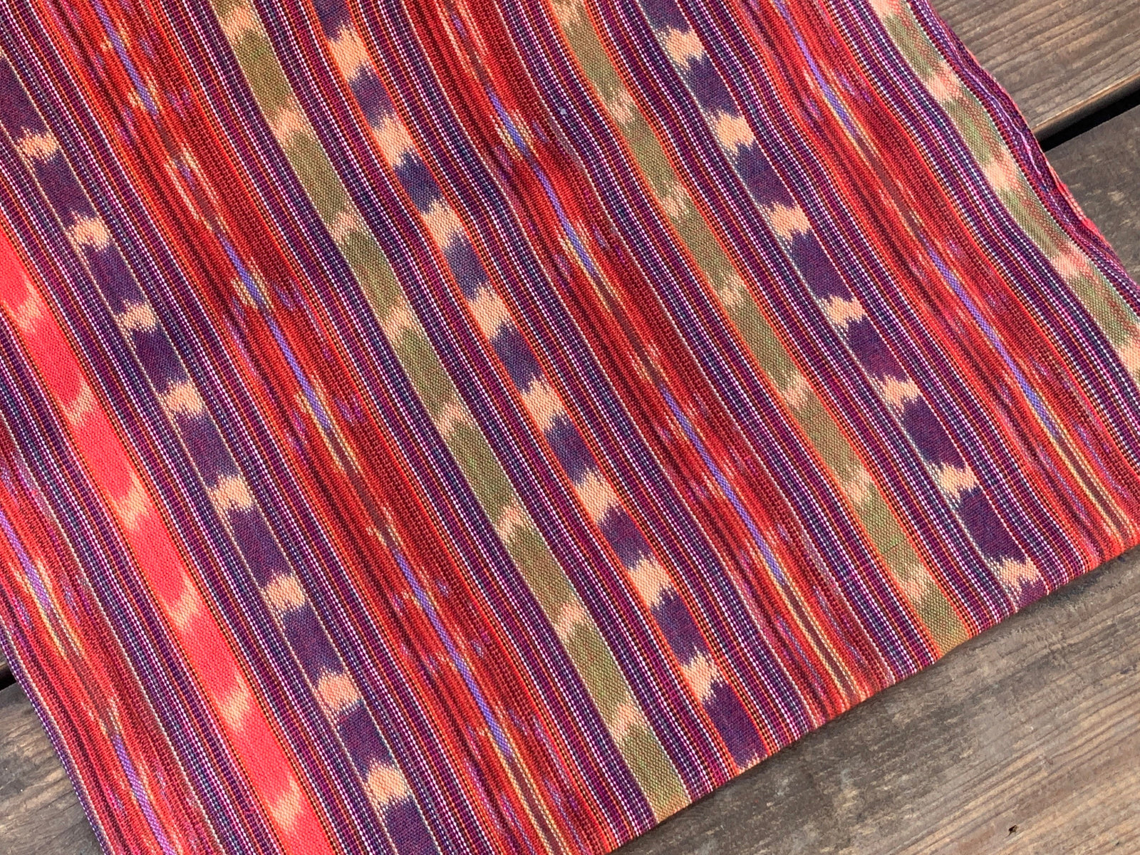 Festival Stripe Ikat - Handwoven Cotton Fabric | Lightweight (Sold by the Yard)