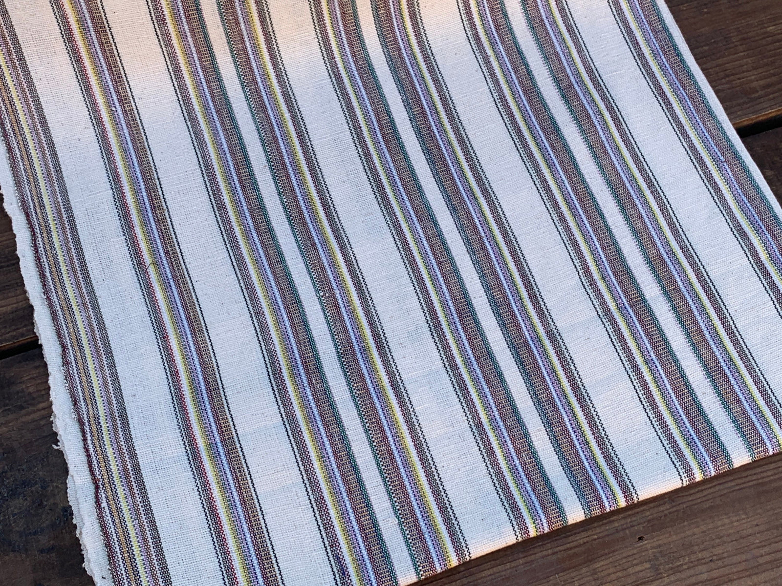 Ivory Veil Ikat - Handwoven Cotton Fabric | Lightweight (Sold by the Yard)