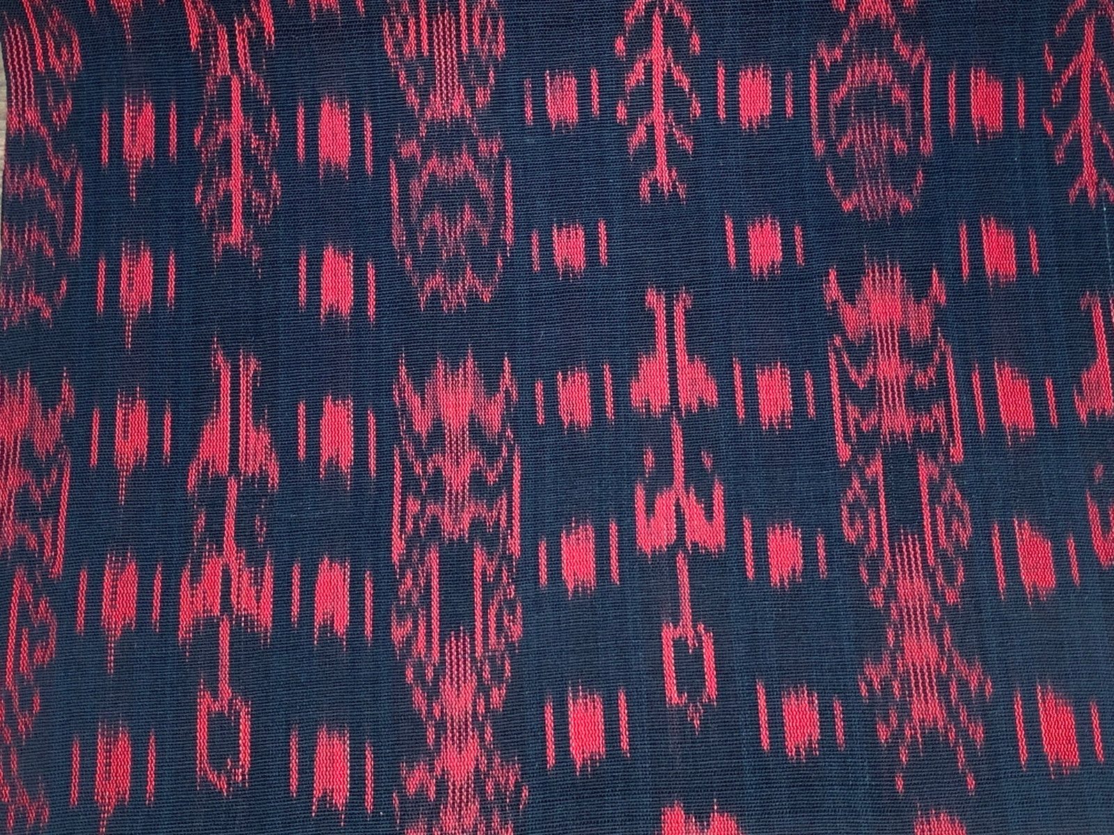 Obsidian Flame Ikat - Handwoven Cotton Fabric | Lightweight (Sold by the Yard)