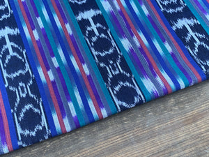 Ocean Fern Ikat - Handwoven Cotton Fabric | Lightweight (Sold by the Yard)