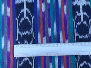 Ocean Fern Ikat - Handwoven Cotton Fabric | Lightweight (Sold by the Yard)