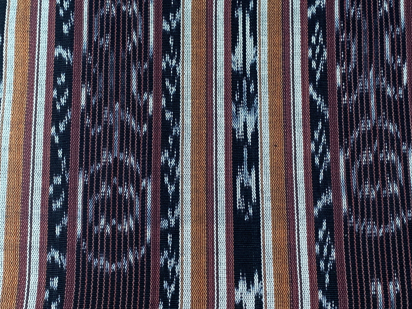 Mahogany Weave Ikat - Handwoven Cotton Fabric | Lightweight (Sold by the Yard)