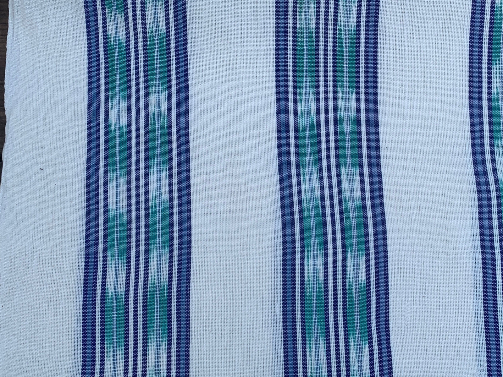 Ocean Whisper Ikat - Handwoven Cotton Fabric | Lightweight (Sold by the Yard)