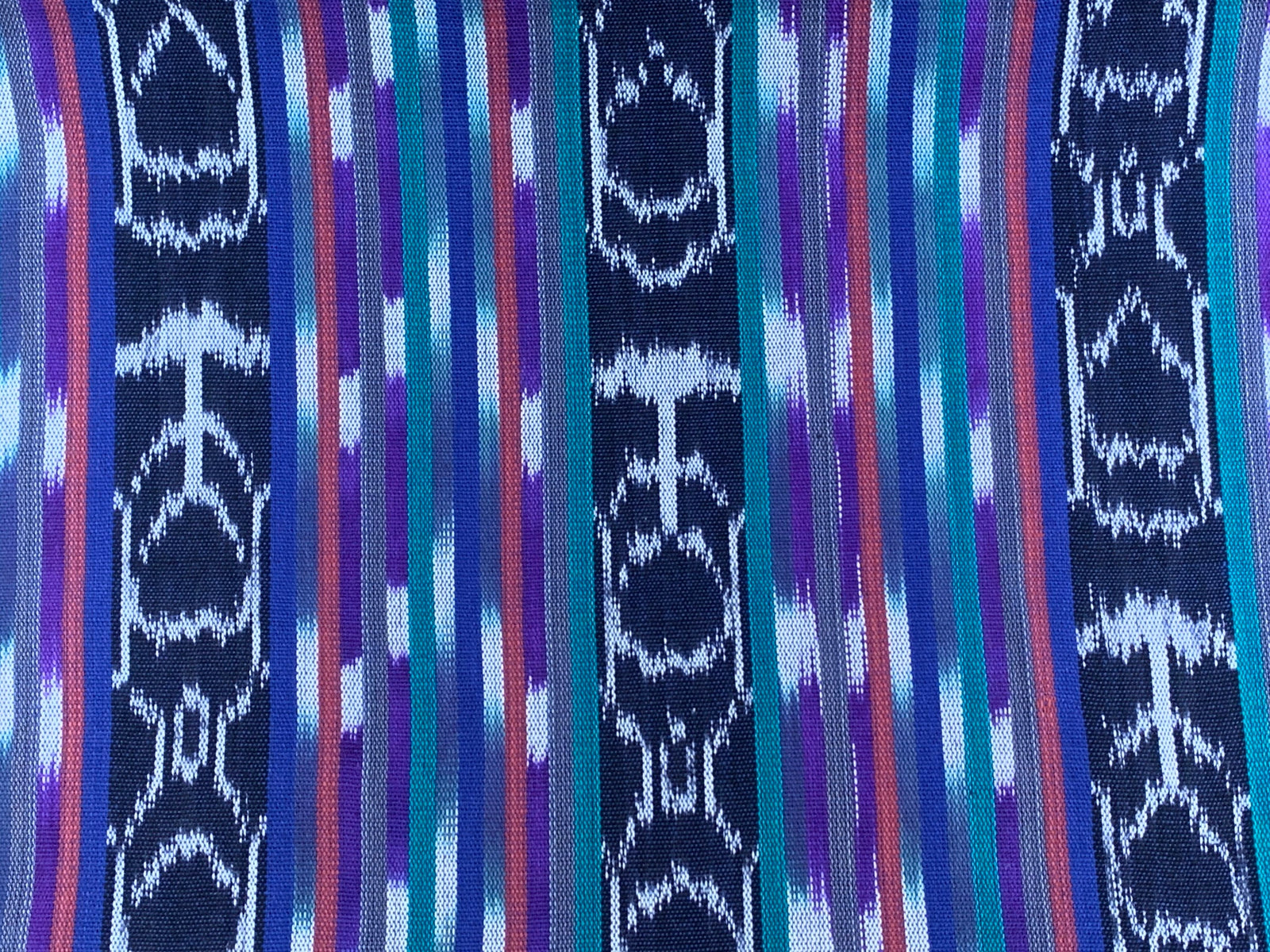 Ocean Fern Ikat - Handwoven Cotton Fabric | Lightweight (Sold by the Yard)