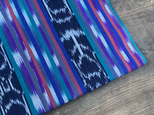 Ocean Fern Ikat - Handwoven Cotton Fabric | Lightweight (Sold by the Yard)