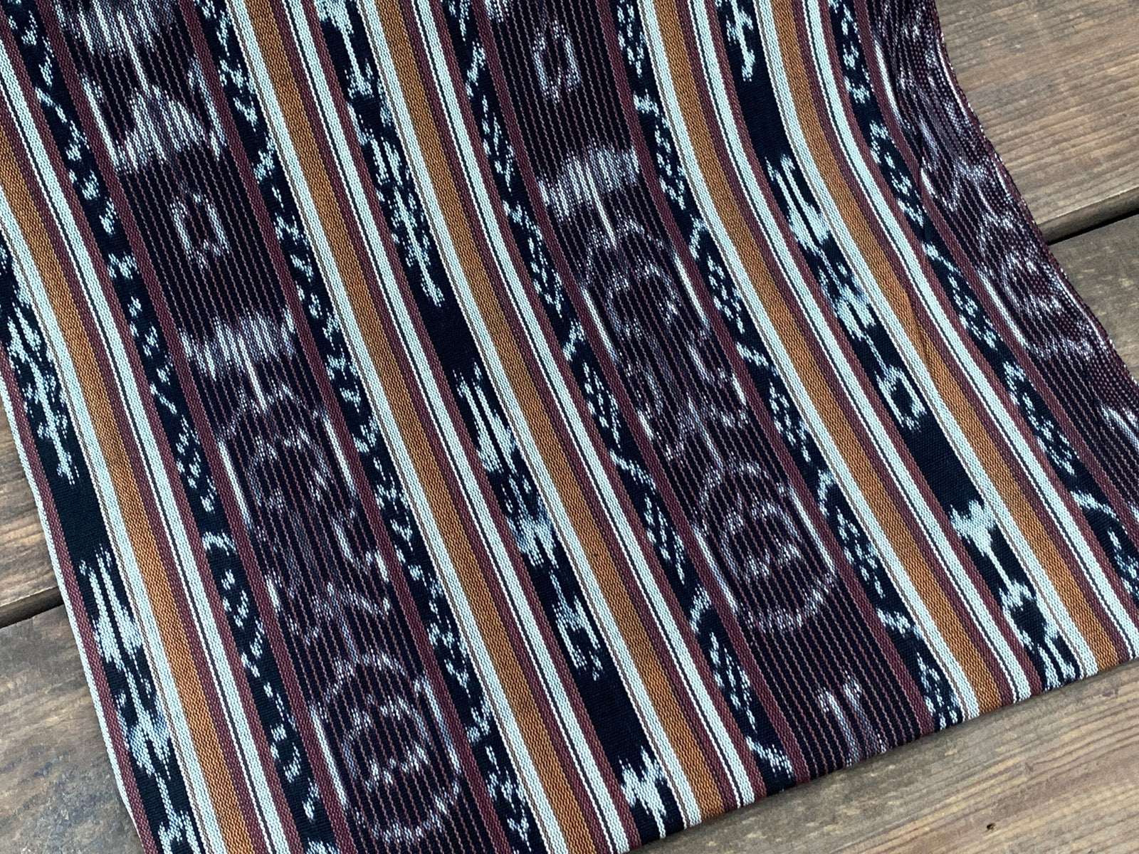 Mahogany Weave Ikat - Handwoven Cotton Fabric | Lightweight (Sold by the Yard)