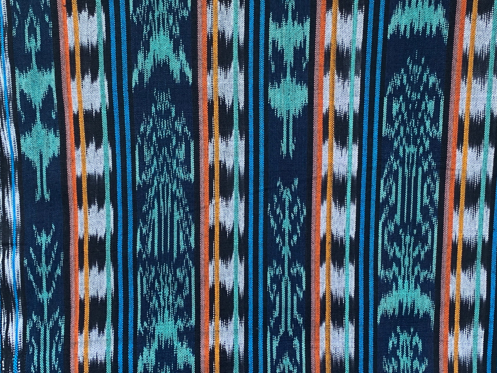 Tidefire Ikat - Handwoven Cotton Fabric | Lightweight (Sold by the Yard)