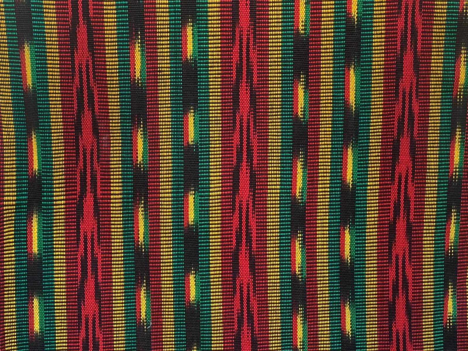 Rasta Rhythm Ikat - Handwoven Cotton Fabric | Lightweight (Sold by the Yard)