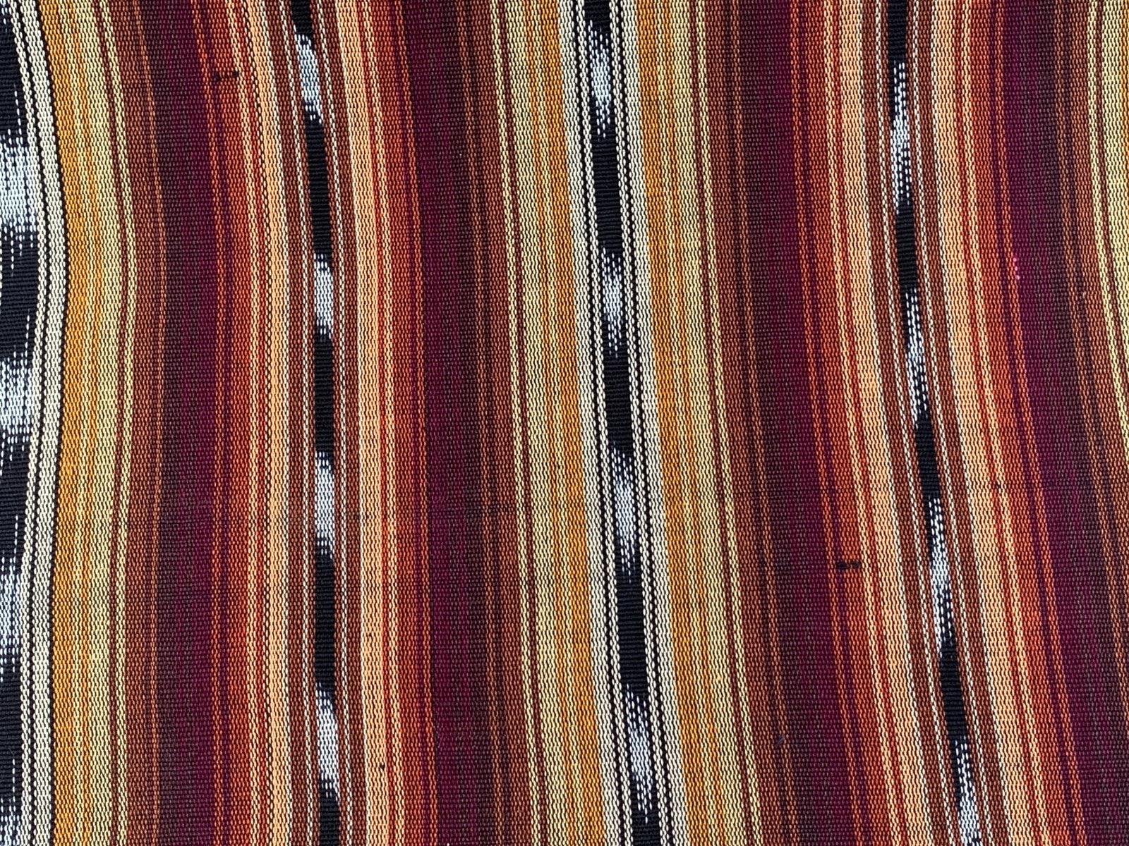 Chestnut Loom Ikat - Handwoven Cotton Fabric | Lightweight (Sold by the Yard)