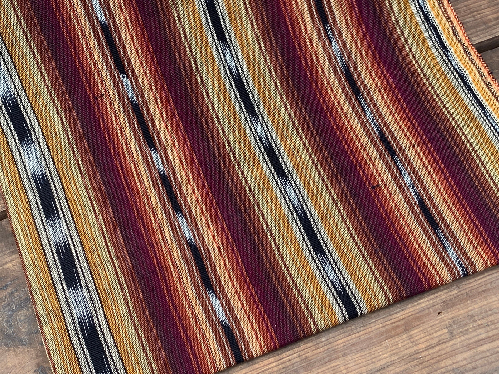 Chestnut Loom Ikat - Handwoven Cotton Fabric | Lightweight (Sold by the Yard)