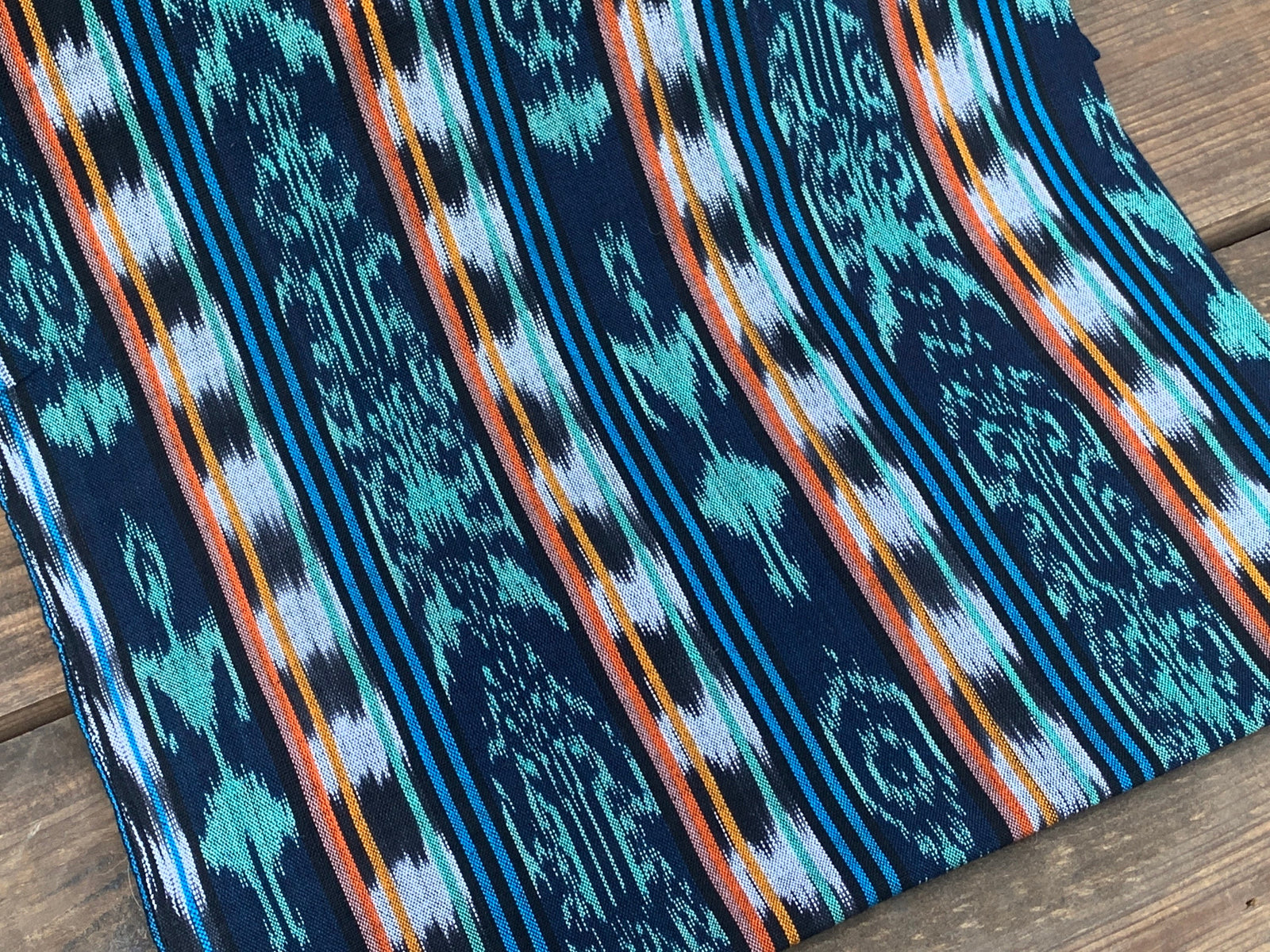 Tidefire Ikat - Handwoven Cotton Fabric | Lightweight (Sold by the Yard)