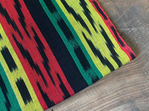 Reggae Sun Stripes - Handwoven Cotton Fabric | Lightweight (Sold by the Yard)