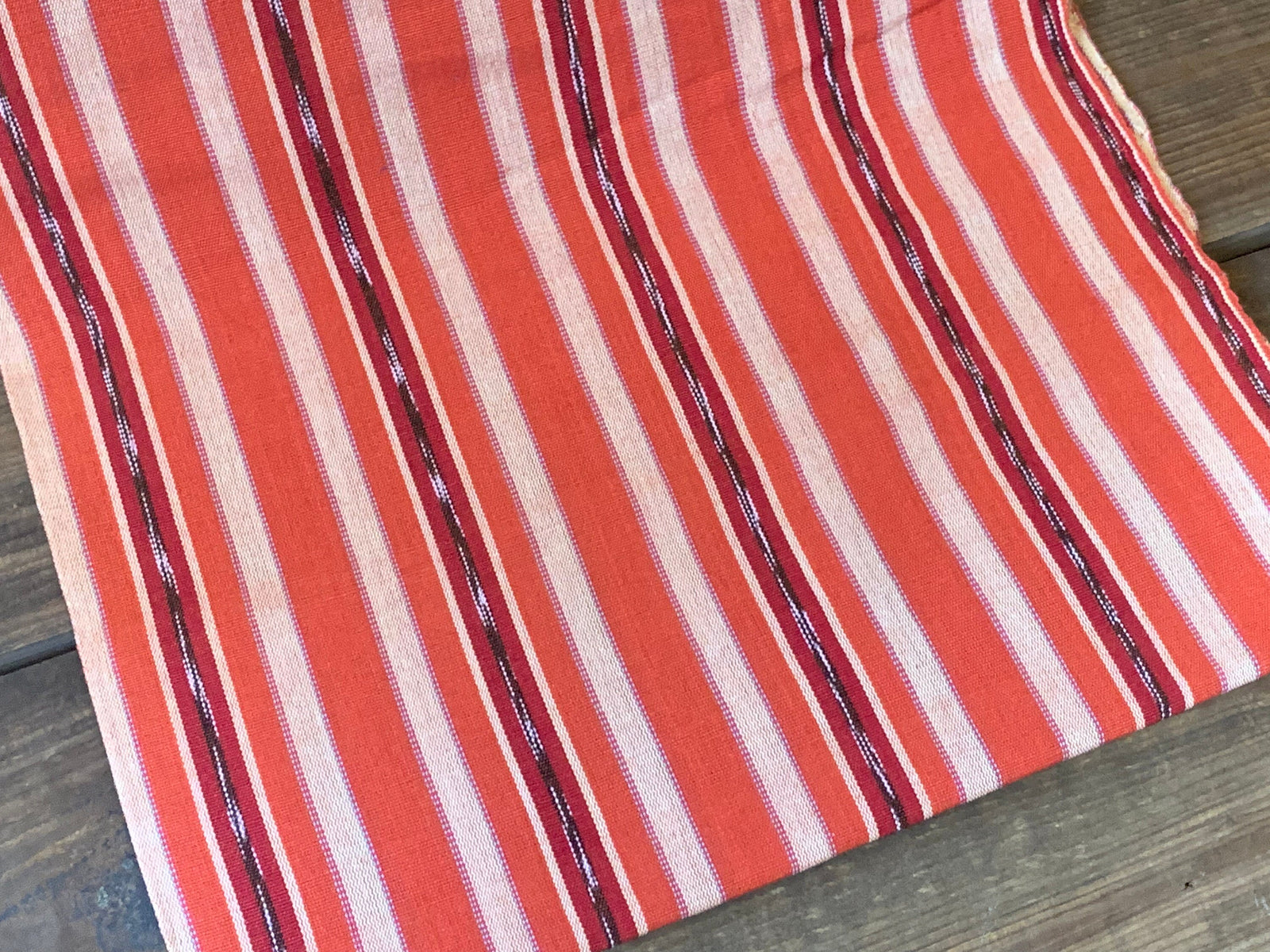 Coral Drift Ikat - Handwoven Cotton Fabric | Lightweight (Sold by the Yard)