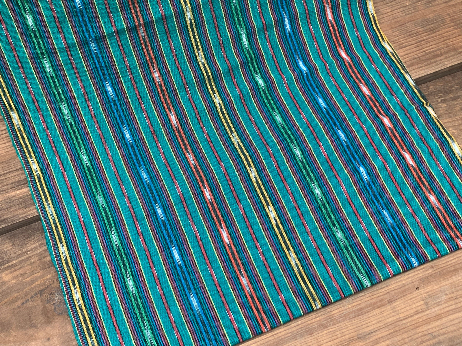 Rainforest Carnival Ikat - Handwoven Cotton Fabric | Lightweight (Sold by the Yard)