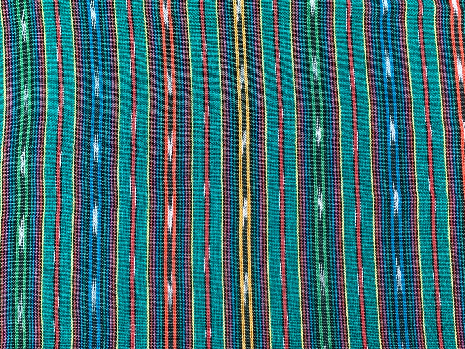 Rainforest Carnival Ikat - Handwoven Cotton Fabric | Lightweight (Sold by the Yard)