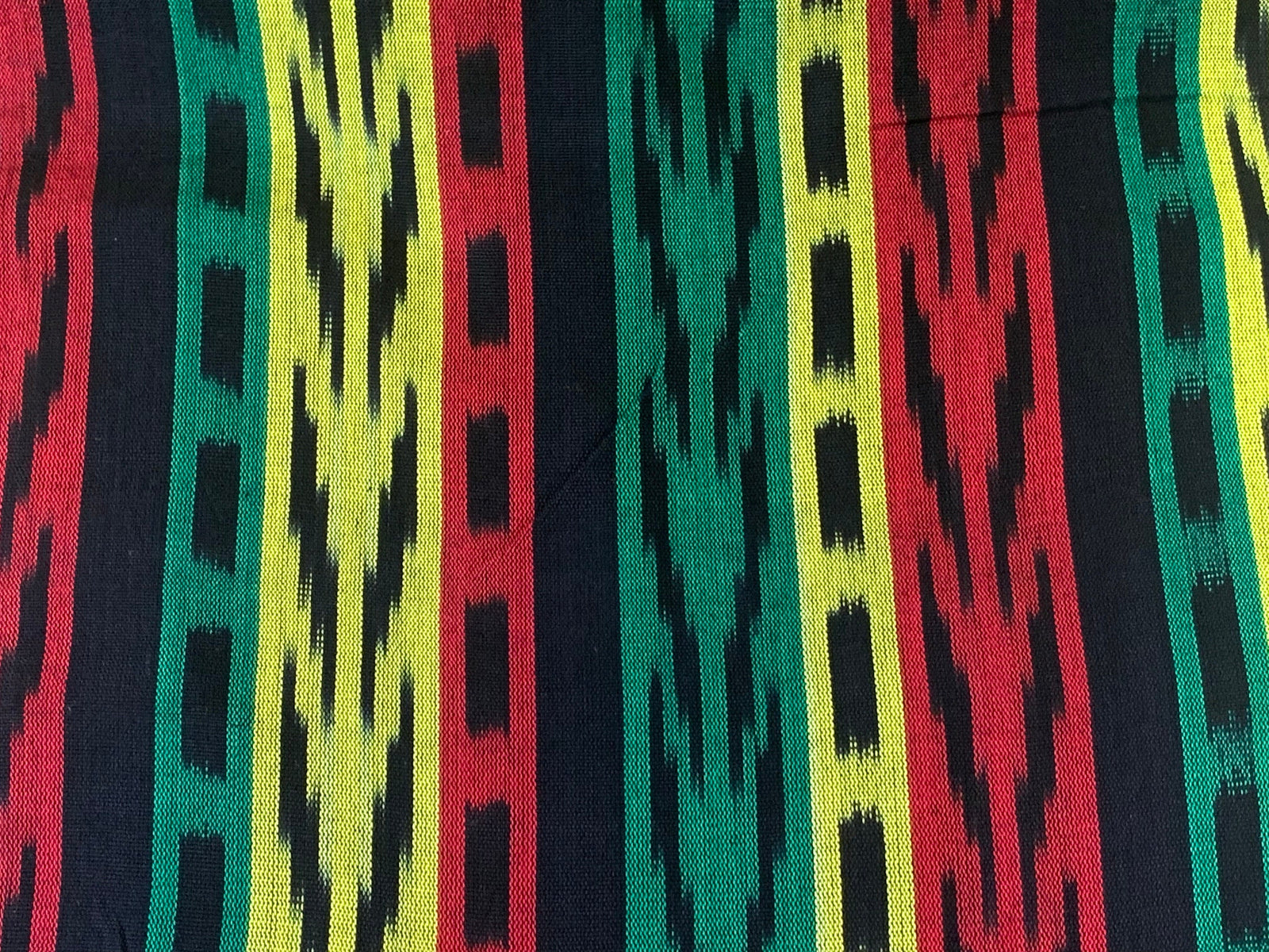 Reggae Sun Stripes - Handwoven Cotton Fabric | Lightweight (Sold by the Yard)