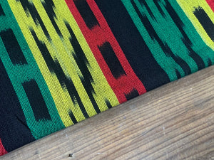 Reggae Sun Stripes - Handwoven Cotton Fabric | Lightweight (Sold by the Yard)