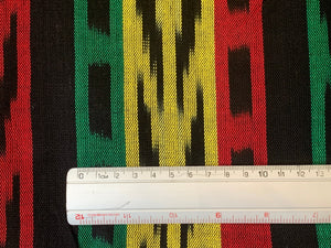 Reggae Sun Stripes - Handwoven Cotton Fabric | Lightweight (Sold by the Yard)