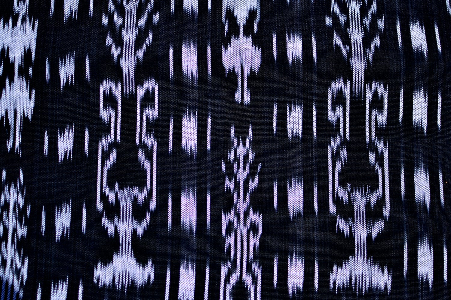 Midnight Thread Ikat - Handwoven Cotton Fabric | Lightweight (Sold by the Yard)