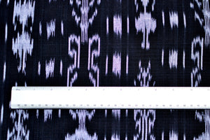 Midnight Thread Ikat - Handwoven Cotton Fabric | Lightweight (Sold by the Yard)