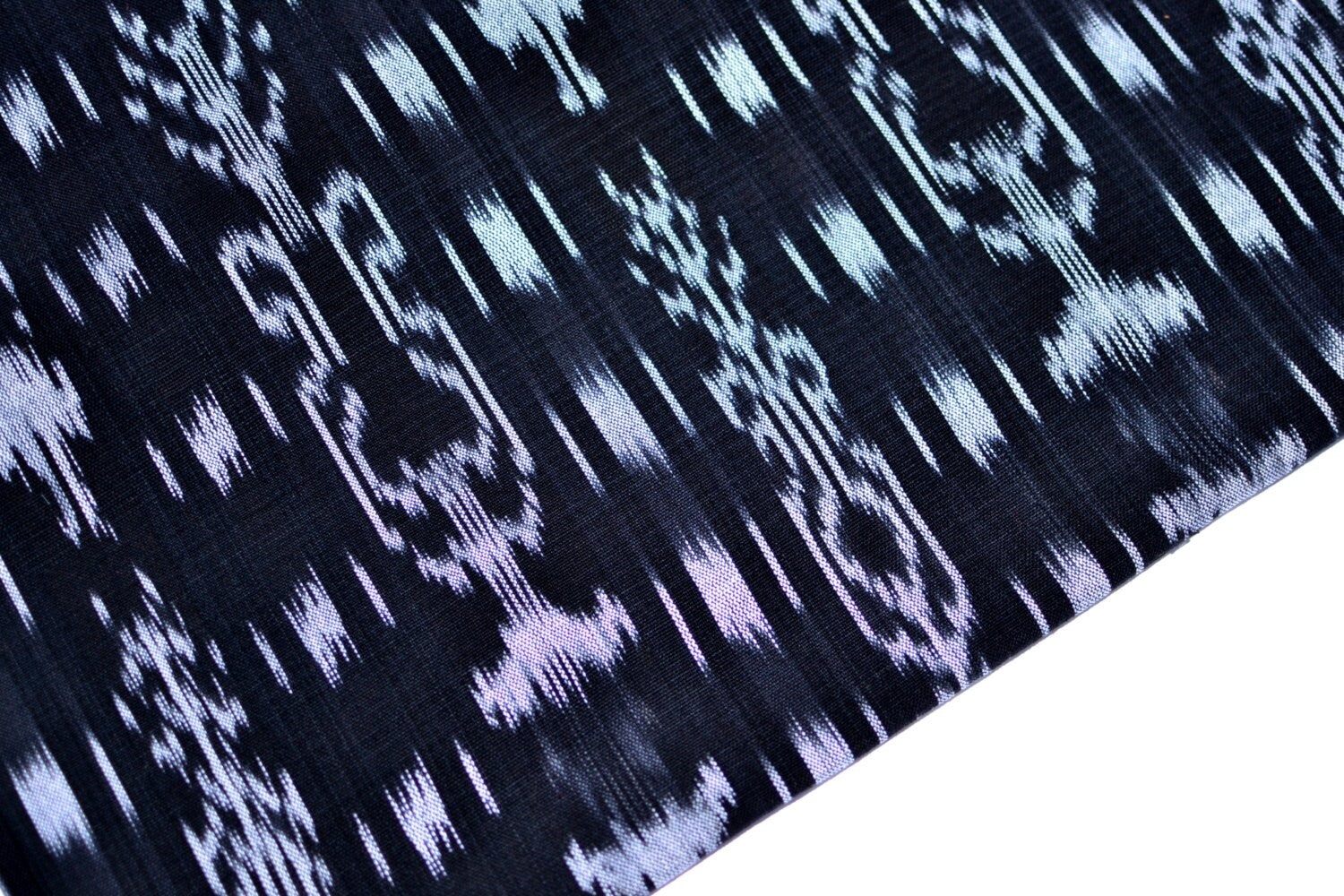 Midnight Thread Ikat - Handwoven Cotton Fabric | Lightweight (Sold by the Yard)